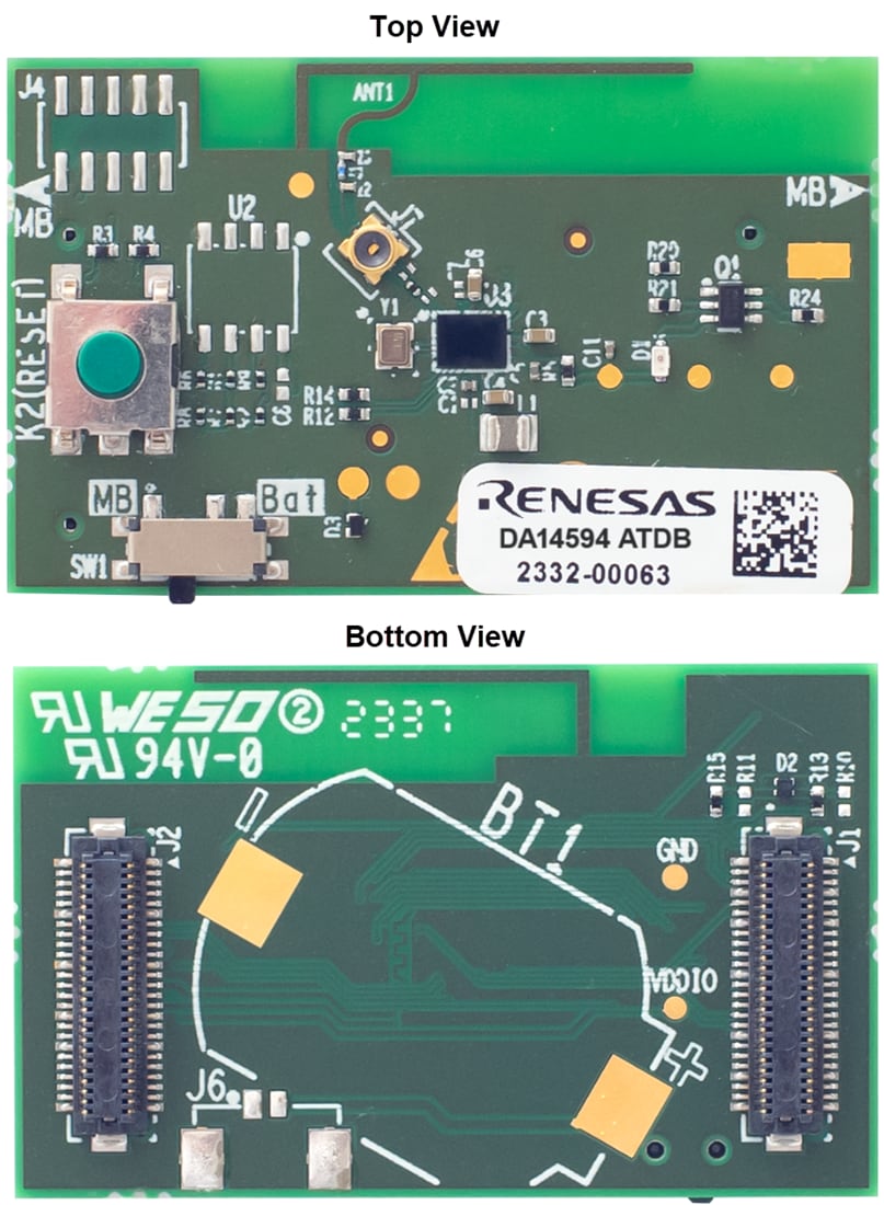 机械图纸 - Renesas Electronics DA14594子板
