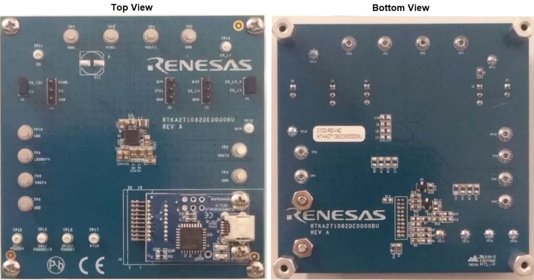机械图纸 - Renesas Electronics RTKA271082DE0000BU 评估板