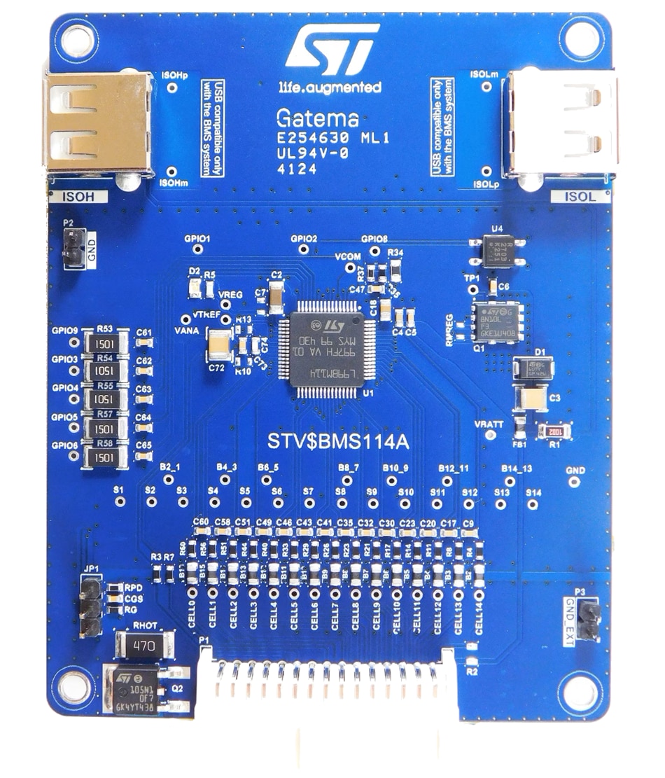 位置电路 - STMicroelectronics STEVAL-BMS114 BMS评估板