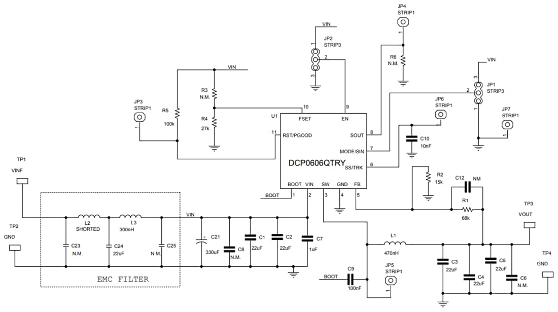 原理图 - STMicroelectronics STEVAL-0606YADJ 评估板