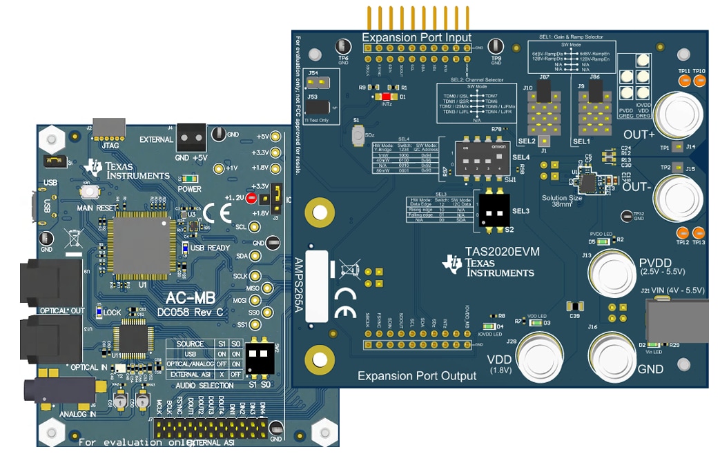 Texas Instruments TAS2020EVM 评估模块