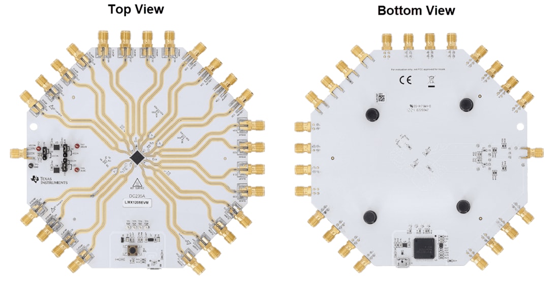机械图纸 - Texas Instruments LMX1205EVM 评估模块（EVM）