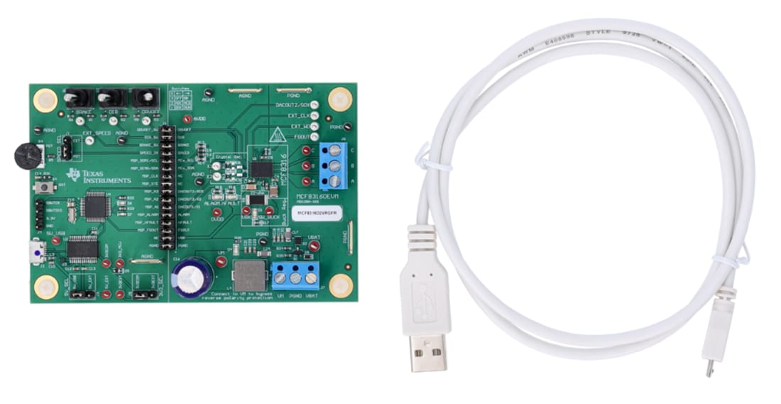 机械图纸 - Texas Instruments MCF8316DEVM 电机驱动器评估模块