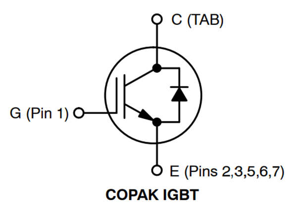 原理图 - onsemi AFGBG70T65SQDC N沟道场截止IV IGBT