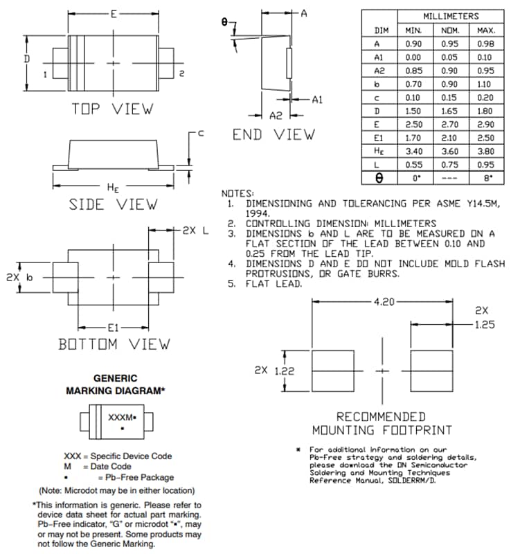 图表 - onsemi MBR140SF/SNRVB140SF肖特基势垒整流器