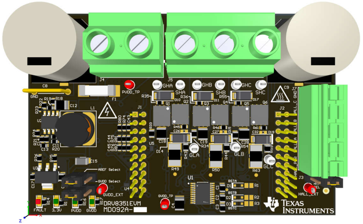 Texas Instruments DRV8351EVM驱动器评估模块 (EVM)