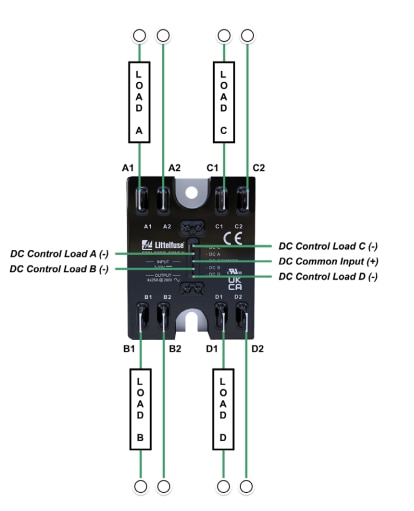 原理图 - Littelfuse SRP4-CC节省空间的固态继电器