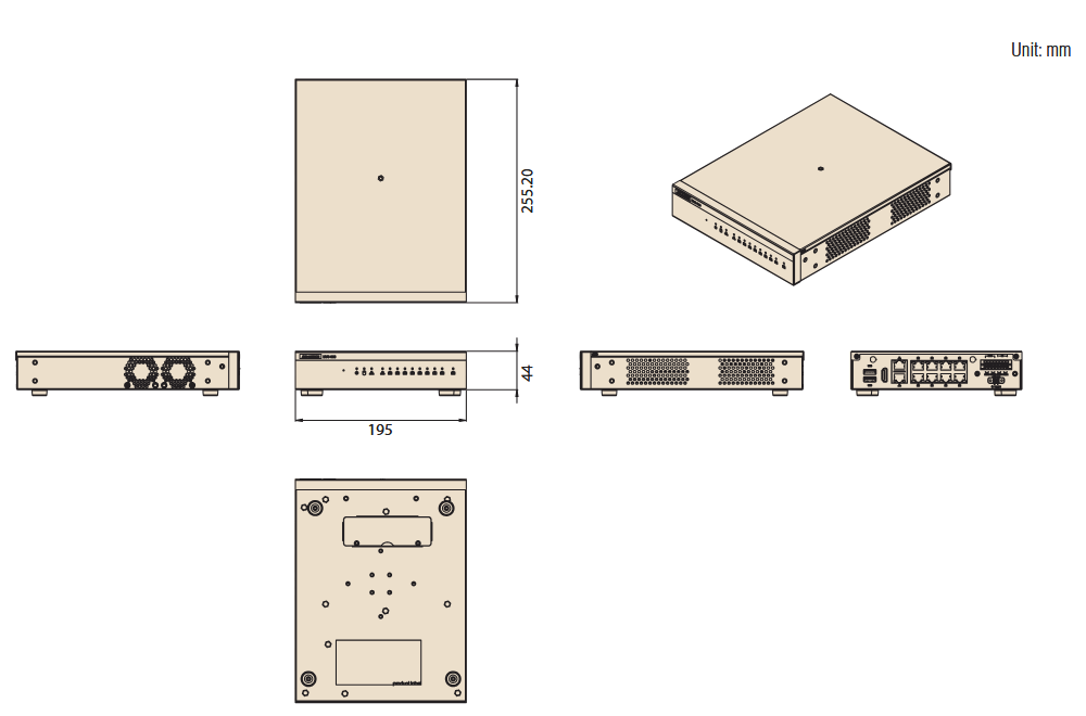 机械图纸 - Advantech 搭载NVIDIA Metropolis的MIC-717-OX AI NVR解决方案