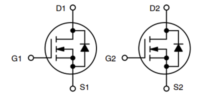 原理图 - onsemi NVMFDx 100V双N沟道功率MOSFET