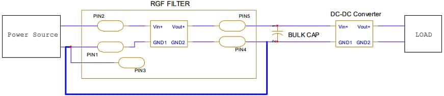 原理图 - TDK-Lambda RGF板载EMC滤波器