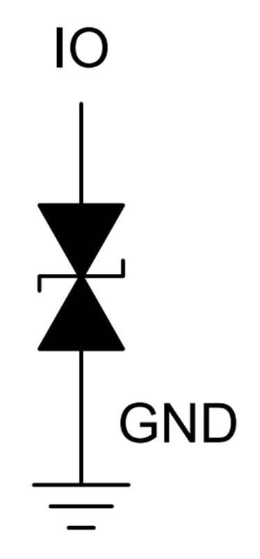 框图 - Texas Instruments ESD801/ESD801-Q1 ESD保护二极管