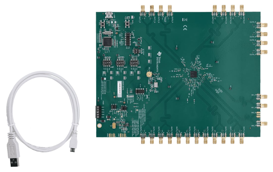 机械图纸 - Texas Instruments LMK5B12212EVM 评估模块（EVM）