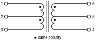 原理图 - Bourns SM91803AL-E AEC-Q200 BMS信号变压器