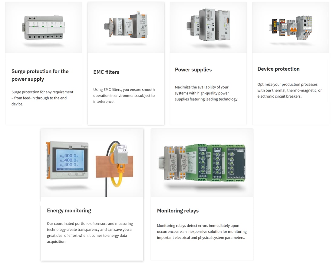 图表 - Phoenix Contact 电源可靠性解决方案
