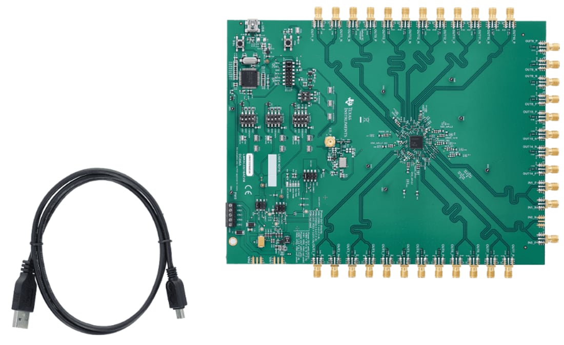 机械图纸 - Texas Instruments LMK5C33216AEVM 评估模块（EVM）