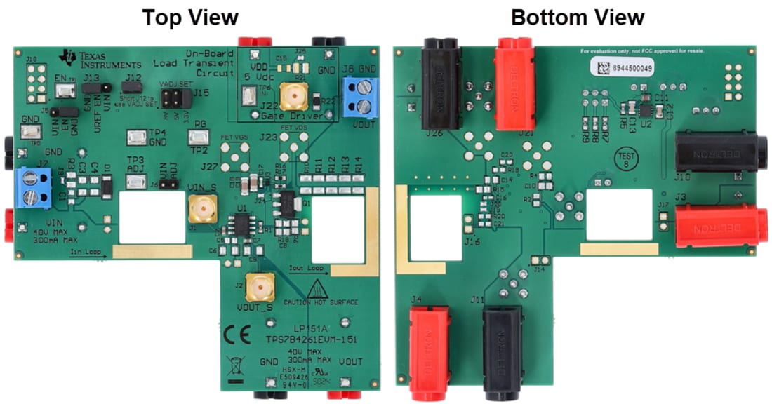 机械图纸 - Texas Instruments TPS7B4261EVM-151稳压器评估模块
