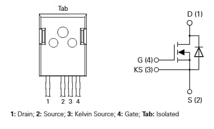 机械图纸 - IXYS IXSJxN120R1K 1200V SiC功率MOSFET