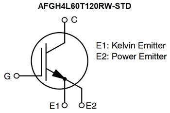 原理图 - onsemi AFGH4L60T120RWx-STD N沟道场截止VII IGBT