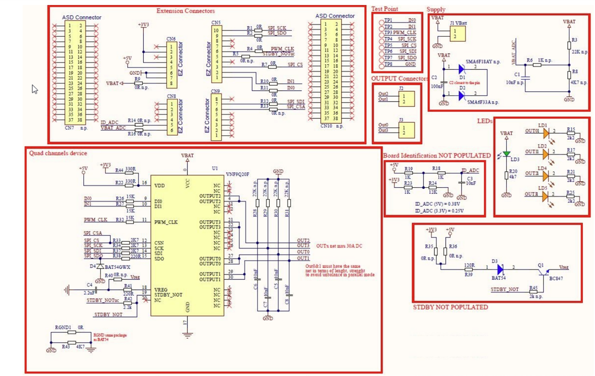 原理图 - STMicroelectronics VNF9Q20F 评估板