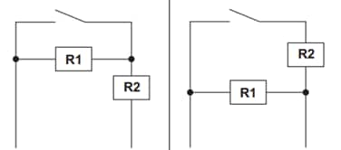 应用电路图 - Omron Electronics 带集成电阻器的D2EW-R密封开关