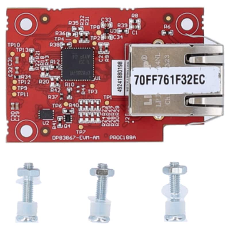 机械图纸 - Texas Instruments DP83867-EVM-AM以太网PHY附加板
