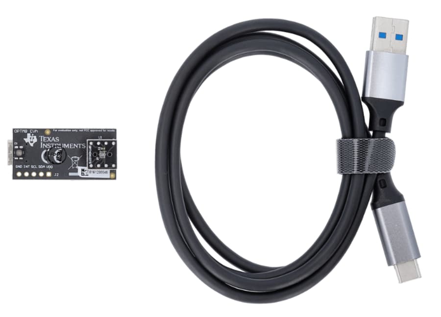 机械图纸 - Texas Instruments OPT4041DTSEVM传感器评估模块 (EVM)