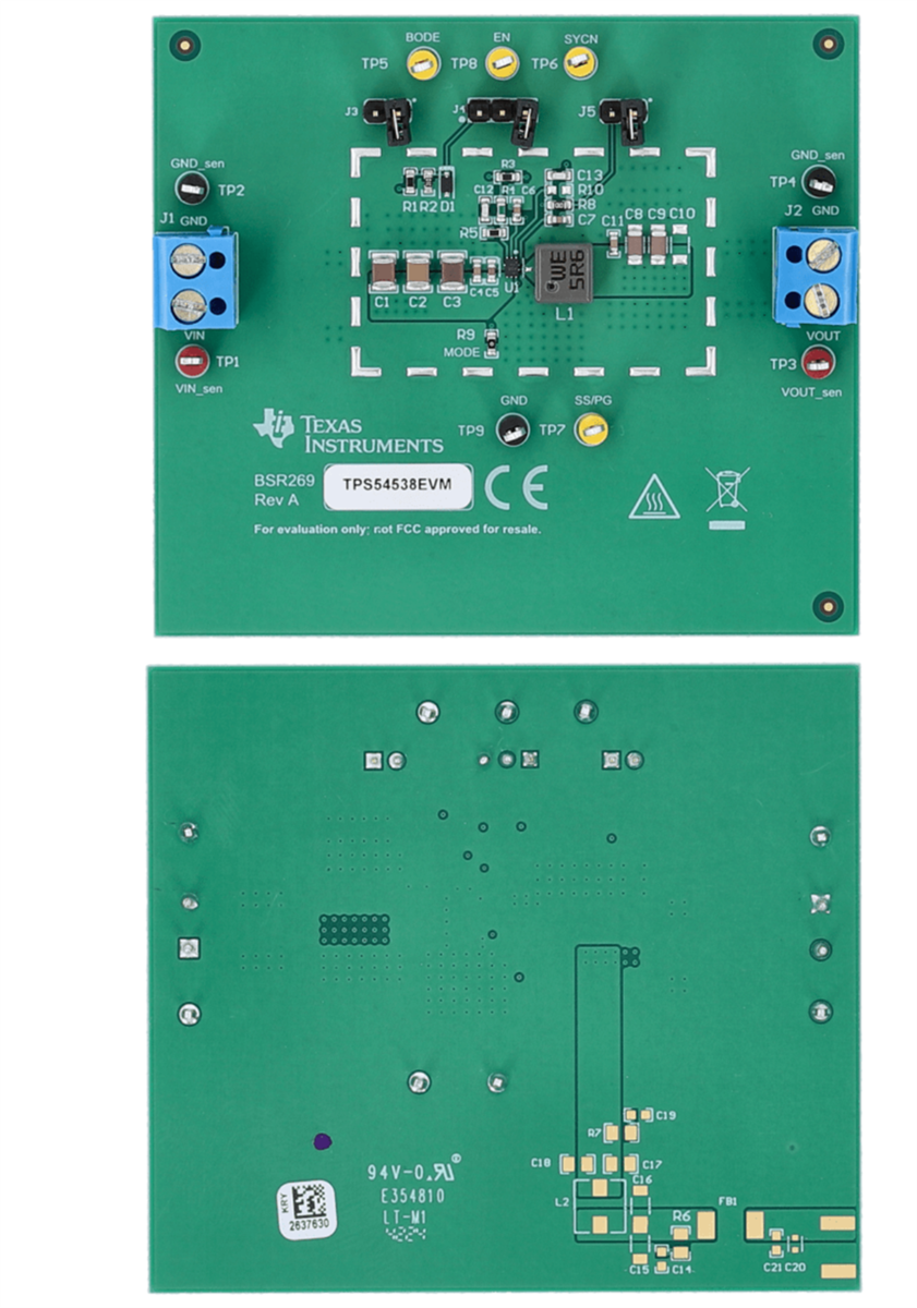 Texas Instruments TPS54538EVM评估模块