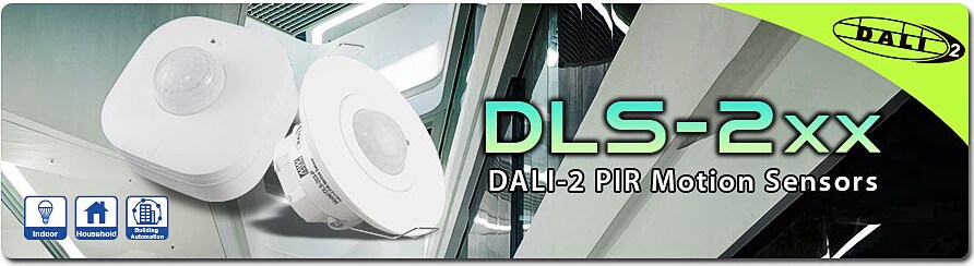 信息图 - MEAN WELL DLS-2 DALI-2 PIR运动传感器