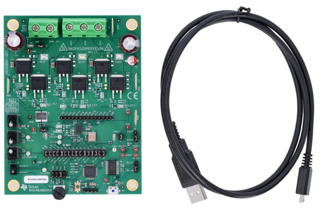 机械图纸 - Texas Instruments MCF8329RRYEVM驱动器评估模块 (EVM)