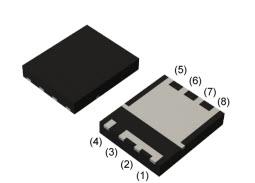 机械图纸 - ROHM Semiconductor RS7功率MOSFET