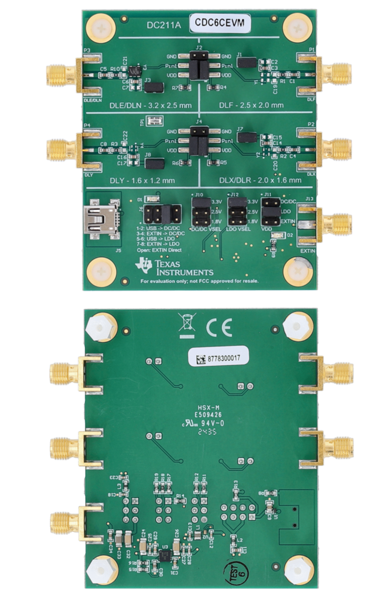 Texas Instruments CDC6CEVM评估模块