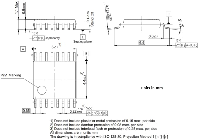 机械图纸 - Infineon Technologies TLE4802 XENSIV™电感式位置传感器