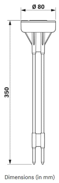 机械图纸 - Phoenix Contact PMD EM M-30 LR土壤湿度传感器