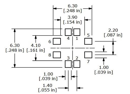 Mechanical Drawing - E-Switch TL3220 Tactile Switches