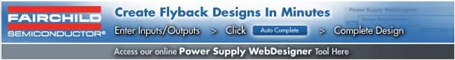 Fairchild Semiconductor Flyback Designs Banner