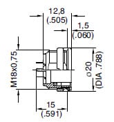 Amphenol-Tuchel C091D Female Receptacles Diagram