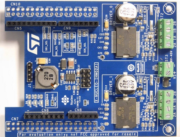 X-NUCLEO-IHM02A1双轴步进电机驱动器扩展板
