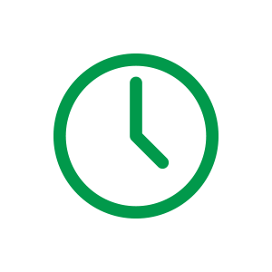 绿色的时钟图标