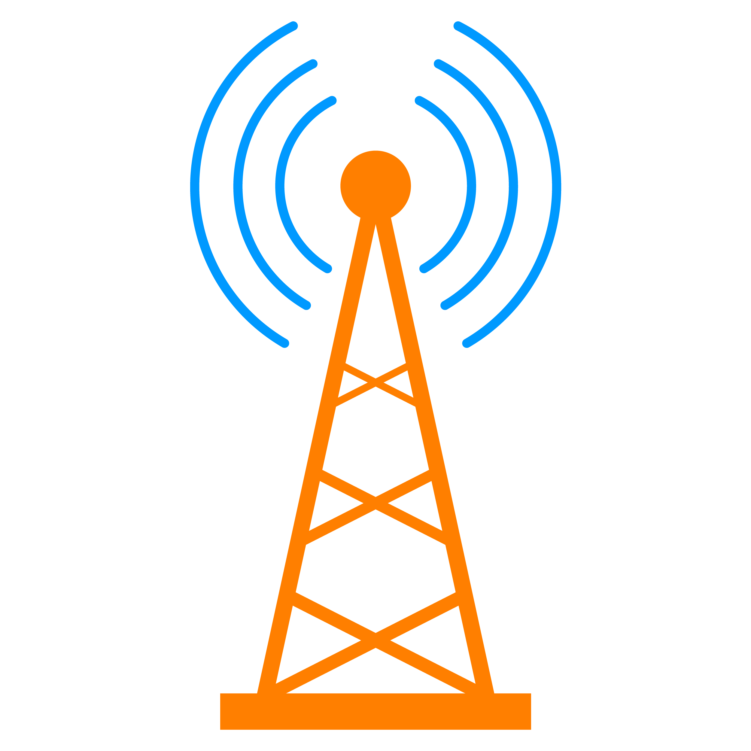 来自天线的射频信号