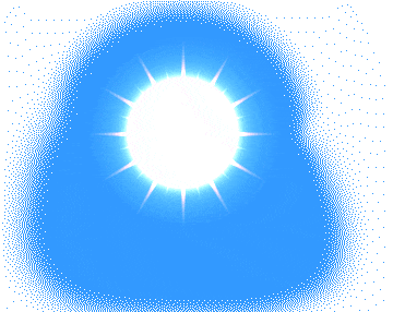 Sun animation with rotating sun-rays